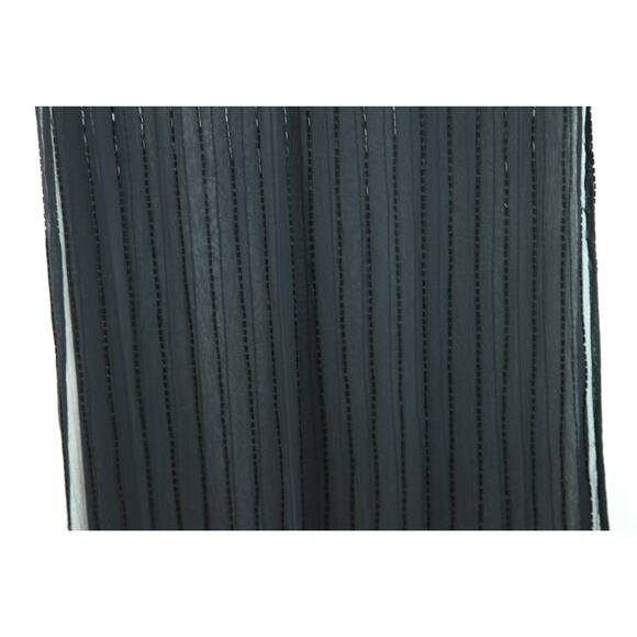 Beaded Silk Scarf 70" x 20" Sheer Whimsigoth 90s Witchy Y2K Rectangle Shawl - Picture 3 of 14